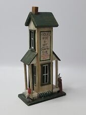 Vintage Folk Art Hacker’s Hide-A-Way Wooden Mini Building Country Club Golf picture