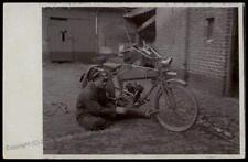 Germany Empire Motorcycle Bike WWI  RPPC 65345 picture