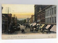 Postcard Broad Street Red Bank New Jersey 1907 picture