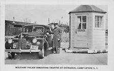 Military Police Directing Traffic Entrance Camp Upton Long Island NY Postcard picture