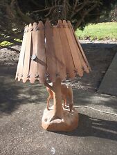 VINTAGE JASPER PARK CARVING - ANDRE DUBE - DEER LAMP - NEEDS SOME MINOR WORK picture
