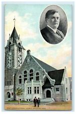 c1910s First Congregational Church, Brockton Massachusetts MA Postcard picture