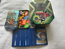 112 x Pokemon Cards Bundle Pack Plus 2 Tins & Accessories - See Description. picture