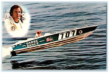 c1960's Sabre Dance 707 Speedboat TFC Marine Engineering Fort Laud FL Postcard picture