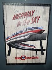Walt Disney World Your Highway In The Sky Vintage Wood Sign picture