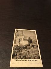 EARLY 1908 - HUMOR - POSTED POSTCARD - THE CAT-CH OF THE SEASON picture