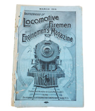 Antique 1916 Brotherhood of Locomotive Firemen & Enginemen's Magazine M13 picture