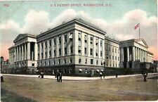 U. S. Patent Office Washington DC Divided Unposted Postcard c1910 picture