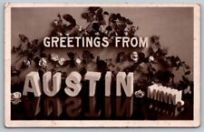 RPPC  Greetings From Austin  Minnesota   Real Photo Postcard  1927 picture