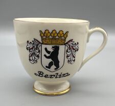 Vintage Furstenberg Berlin Crest Tea Cup White China With Gold Trim picture