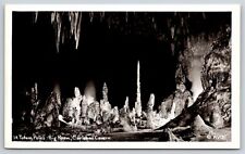 RPPC~New Mexico~Totem Poles In Big Room @ Carlsbad Cavern~Real Photo Postcard picture