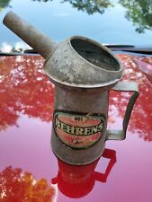 Vintage Behrens 1 Quart Oil Can Fixed Spout Galvanized  picture