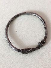 Ancient Viking Twisted Silver Finger Ring 8th - 11th Century AD picture