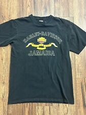 Mens Harley Davidson Motorcycle Black Short Sleeve Jamaica T-shirt Size Large picture