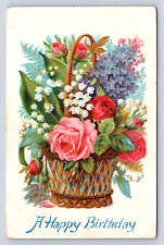 Vintage Postcard Birthday Greetings Early 1900s  picture
