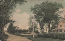 Postcard North Main St Above the Cemetery Wolfeboro NH  picture