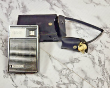 VTG Solid State Transistor Radio Penncrest w/Case  Circa 1960s-Tested Works picture