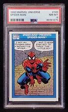 1990 Marvel Universe #149 SPIDER-MAN - PSA 8 NM-MT - Impel - MCU picture
