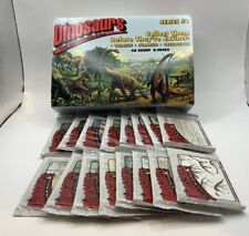 Lot Of 16 1993 Redstone Dinosaurs Mesozoic Era Trading Cards Opened/Damaged Box picture