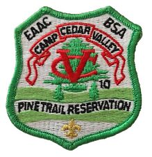 1978 Camp Cedar Valley BSA Boy Scouts Pine Trail Reservation Patch Arkansas picture