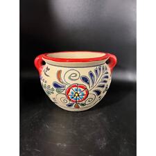 Hecho En Mexico Planter 2 Handled Hand Painted picture