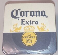 Pack of 125, Corona Extra Bar Coaster 4 inch x 4 inch 2-sided NEW Sealed Cerveza picture