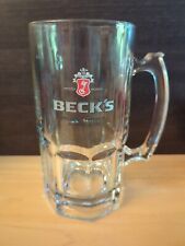 Beck’s - America’s Favorite German Bier - Collectible Glass Beer Stein picture