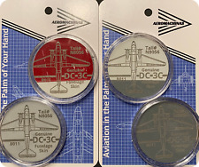 DC-3/C-47 Skytrain Airplane Skin Challenge Coins - Flight of 4 Coins picture