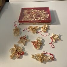 vintage sears paper christmas ornaments Tree decoration In Box picture