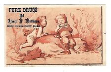 c1890's Victorian Trade Card A. Matthews Druggist, Medicine picture
