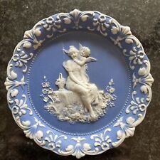 Blue Jasperware Plate Psyche And Cupid picture