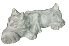 Schnauzer Dog Gray Shelf Decor Scottie Sculpture Figurine picture
