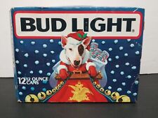 BUD LIGHT 1987 Spuds Mackenzie 12 Pack EMPTY BOX ONLY cool Mancave Xmas Decor  picture
