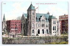 Postcard Post Office Binghamton New York A. C. Bosselman & Co. picture