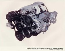 1985 Chevrolet 350 Cu In Tuned-Port Fuel Inj V8 Engine Color Press Photo 0113 picture