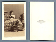 Disderi, Paris, Portrait of Women CDV, Vintage Albumen Print Albumin Print  picture