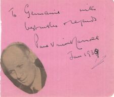 Paul Vincent Carroll- Signed Vintage Album Page (Irish Dramatist) picture