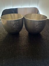 2 Vintage Kirk Stieff Pewter cups P50 1988. picture