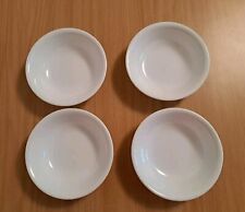Set Of 4 Corelle Corning White Winter Frost Berry Dessert Bowls Solid White picture