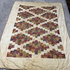 Vintage Retro  Handmade Quilt Pattern American mid century fabrics as s picture