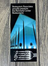VTG Restaurant Associates Proudly Presents The Kennedy Center Brochure Pamphlet picture