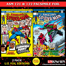 [FOIL 2 PACK] AMAZING SPIDER-MAN #122 FACSIMILE EDITION UNKNOWN COMICS JOHN ROMI picture