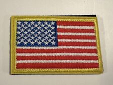US ARMY US FLAG MOLLE ADHESIVE VELCR0 PATCH 3”x2” - MADE IN THE USA picture