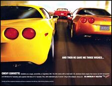 2008 2007 Chevy Corvette Chevrolet Original Advertisement Car Print Ad D80 picture