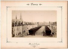 Nancy.Place de la Carrière 1880.Albuminated photo.ND.Neurdein 10x16cm mounted/cardboard picture