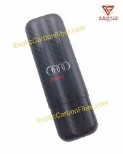 Audi Carbon REAL Fiber 2 Finger Cigar Case 57 Ring Gauge Size picture