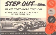 Advertising PC Used Car Dealership Photo PC 1940s era picture