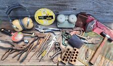 Huge Lot of Vintage Tools - Pliers, Bell System, Vise, Saw Set, Stamp Set & More picture