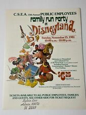 1981 Disneyland Family Fun Party Special Event Flyer vintage Pirates Caribbean picture