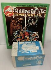 1986 Thunder Cats Unopened Box of 200 Sticker Packs & New Album with Poster picture